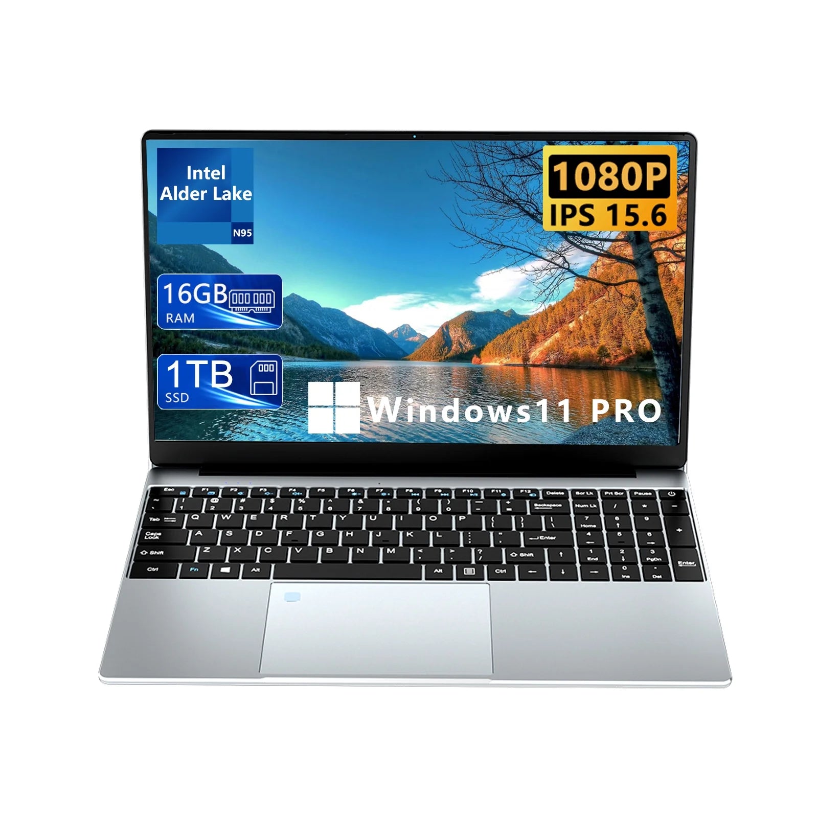 KUU Laptop 15.6in FHD 16GB DDR4 1TB SSD Intel Alder Lake N95 up to KUU Laptop 15.6in FHD 16GB DDR4 1TB SSD Intel Alder Lake N95 up to