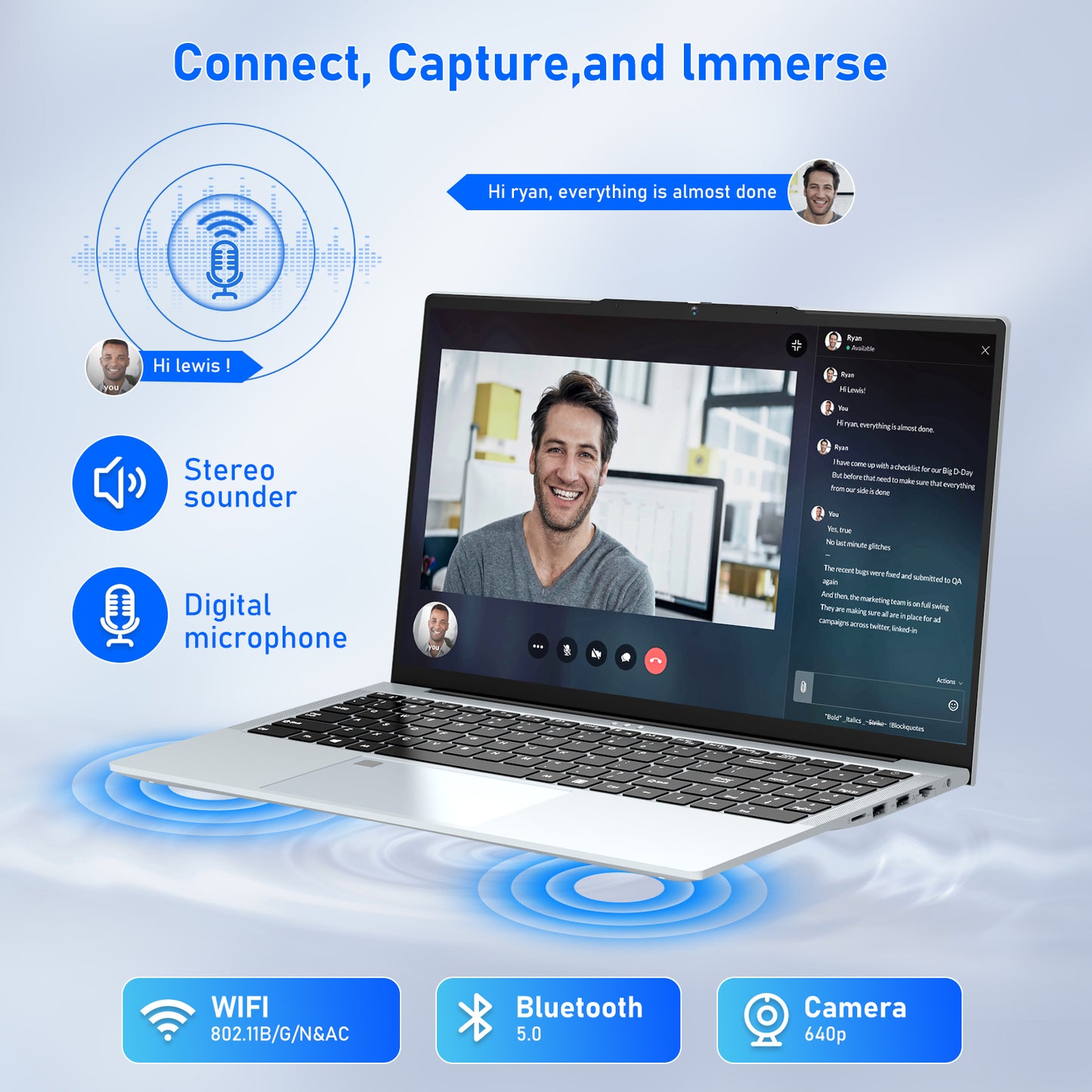 KUU Gaming Laptop, 15.6" Full HD, Intel Core i7, Iris Xe Graphics, 32GB DDR4 1TB SSD, Fingerprint Reader, Backlit Keyboard, Wi-Fi 6, Windows 11 Pro