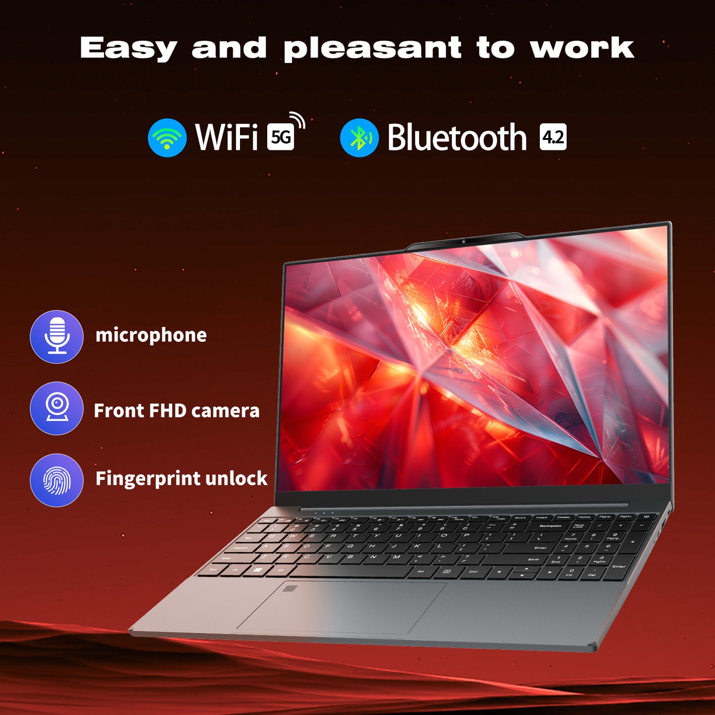 KUU 15.6'' Windows 11 Laptop Computer, Intel Core i7-6500U Laptop 24GB DDR4 1TB SSD, FHD 1080P Display & Backlit Keyboard, Fingerprint, Webcam, Mini-HDMI, WiFi 5, Bluetooth, Study, Business