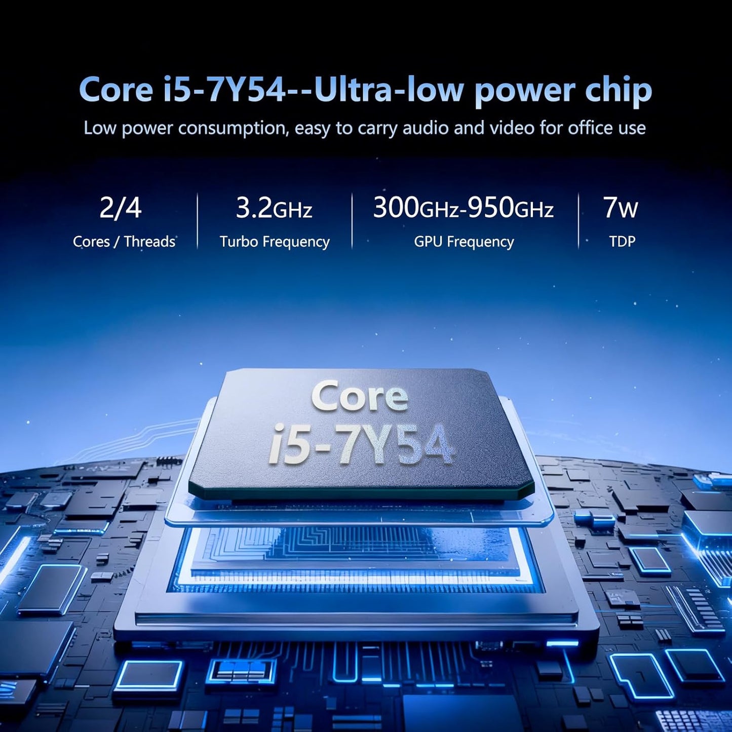 Gaming Laptop i5-7Y54, 15.6 inch Laptop(Up to 3.20 GHz), Business Notebook Computer for 16GB RAM 1TB SSD, Full HD 1920X1080 Display Backlit Keyboard 180 Angle Opening,WiFi 5 BT4.2 MINI HDMI