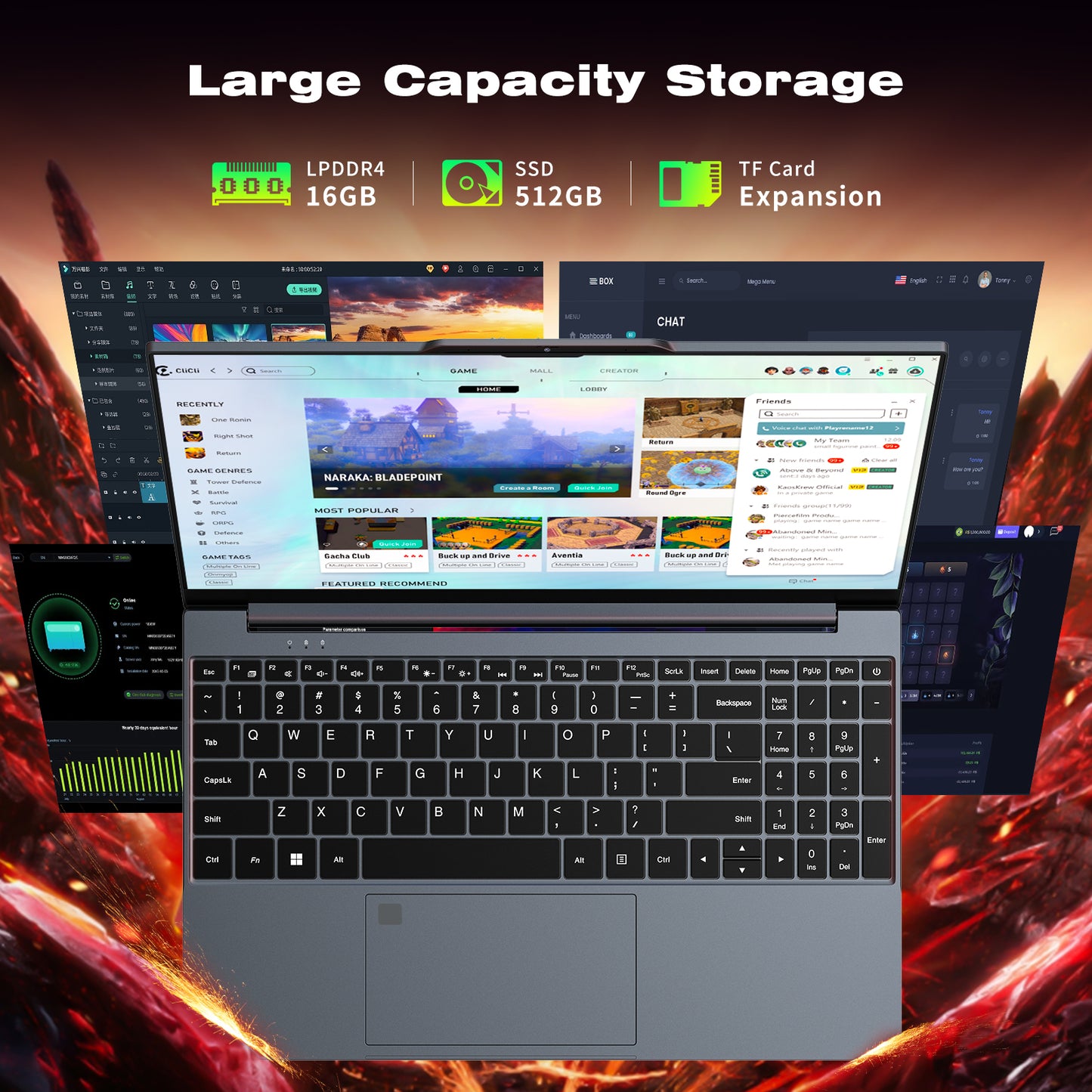 KUU 15.6'' Windows 11 Laptop Computer, Intel Core i7-6500U Laptop 24GB DDR4 1TB SSD, FHD 1080P Display & Backlit Keyboard, Fingerprint, Webcam, Mini-HDMI, WiFi 5, Bluetooth, Study, Business